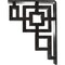 Ekena Millwork Eris Wrought Iron Bracket, (Triple center brace), Antiqued Silver 2"W x 5 1/2"D x 8"H BKTM02X05X08TERASV - alternate 5